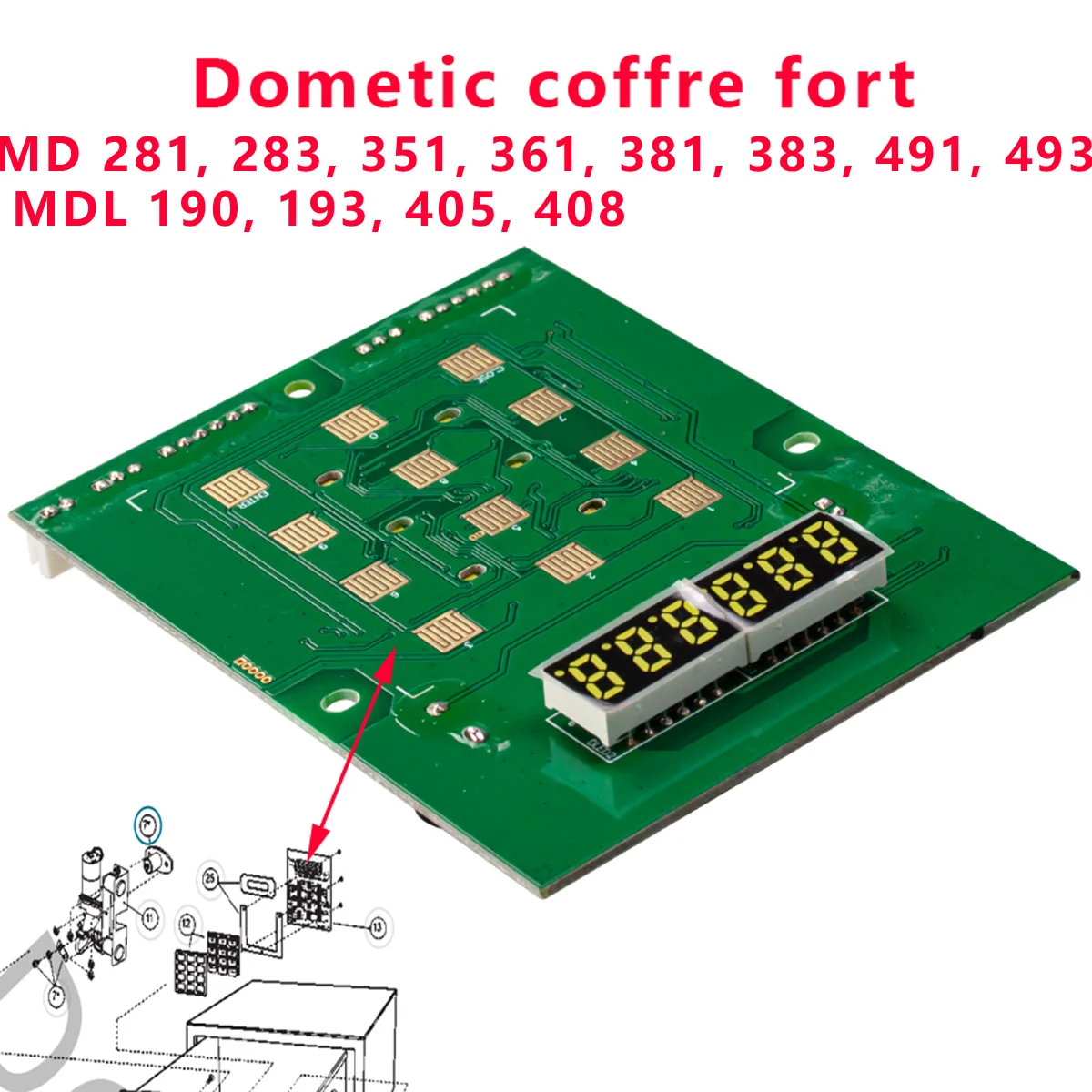 Electronique coffre fort MD 281, 283, 351, 361, 381, 383, 491, 493; MDL 190, 193, 405, 408 … par Dometic - Accessoires Outdoor pour Plus de Liberté de Mouvement Coffre-fort blindé ignifuge BURG WÄCHTER CL20E Serrure Electronique 27 L -  Coffre-fort ignifugé/Coffre-fort sécurisé