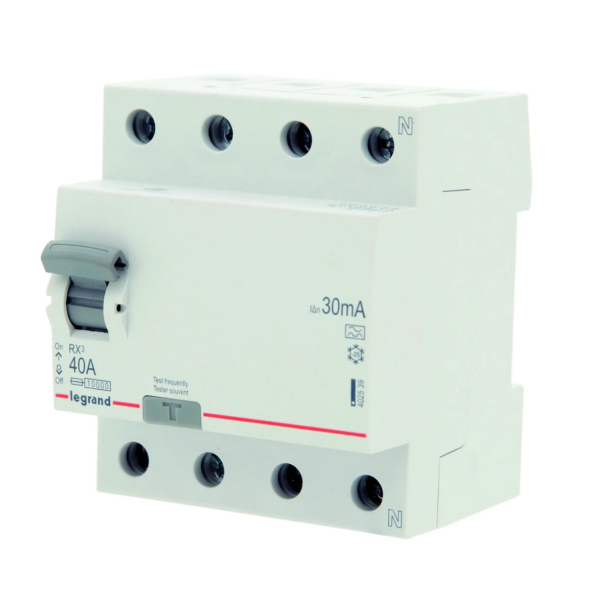 Interrupteur différentiel RX3 4P-40A-30mA Type AC Legrand - Saldi Straordinari – Offerte Speciali Disponibili Adesso - Legrand