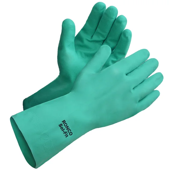 Sol-Fit™ Gant de Nitrile Réutilisable (15 mil) Floqué - Caisse de 144 pairs - Saldi Straordinari – Offerte Speciali Disponibili Adesso - Gants jetables
