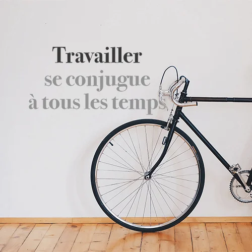 Sticker citation travailler se conjugue - Saldi Straordinari – Offerte Speciali Disponibili Chicago Adesso