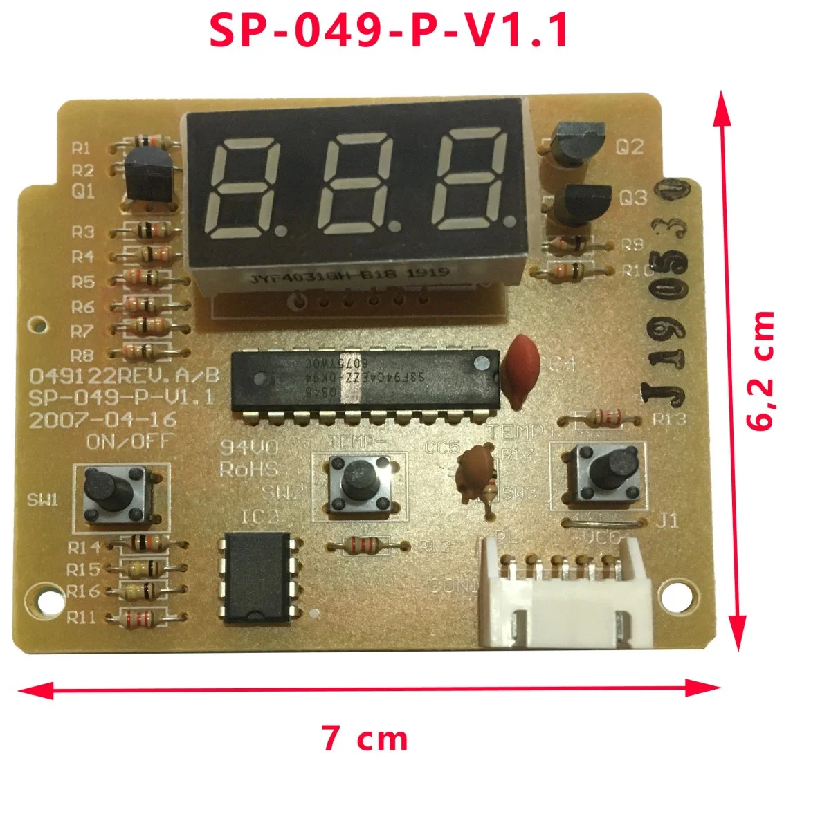 Platine de commande Gouvernement SP-049-PV-V1.1 des CK40DHybrid, B40D par Dometic - Accessoires Outdoor pour Plus de Liberté de Mouvement