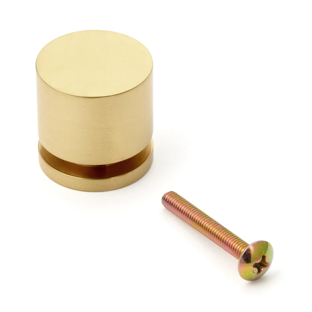 Poignée bouton meuble laiton haute qualité finition brillant mm KHE107 25PB laiton tiroir meubles armoire cuisine armoire bureau Sugatsune LAMP Japon Saldi Straordinari Offerte Speciali Disponibili Adesso