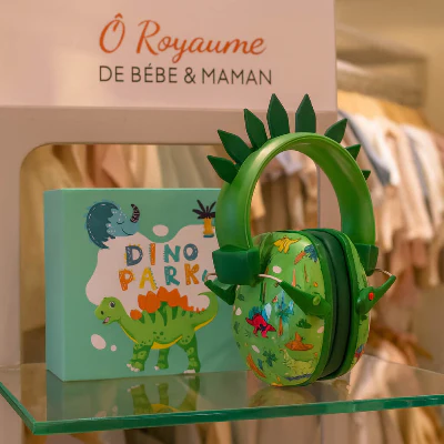 Casque anti bruit bébé | Dino Protection Confort -22dB - Boutique Bébé en Ligne : Soins, Jouets et Articles Maison Mon super dinosaure HARMONY - Dès 3 ans