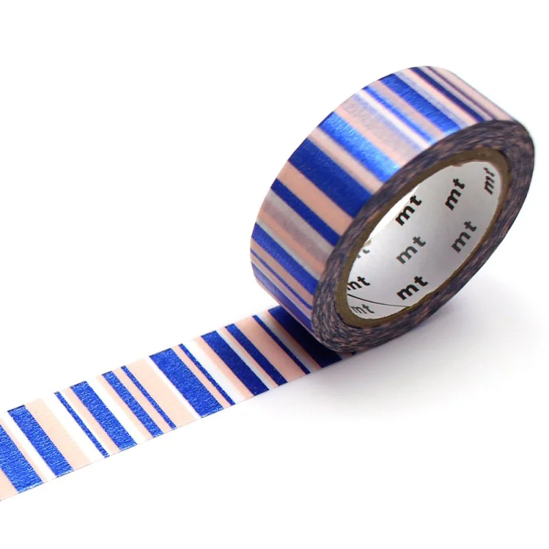 Masking Tape Bayadère Bleu - Organisation de la transformations maison avec des solutions de rangement