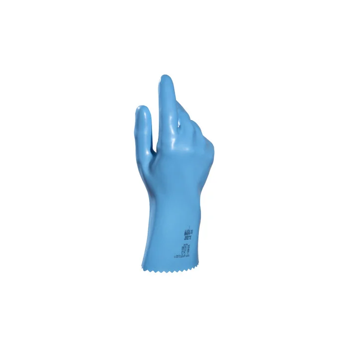 Gants de ménage Mapa latex Jersette 300 - Éclairage de qualité avec frais de port offerts Gants ménage en latex jaune pour produit chimique | Entretien PRO