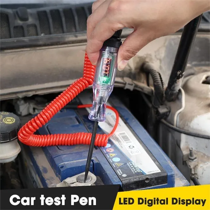 Testeur Circuit Automobile Stylo Test Tension Fil Ressort Voltmètre Noir Rouge ​Boulangerie Pâtisserie Pain Levain Viennoiseries