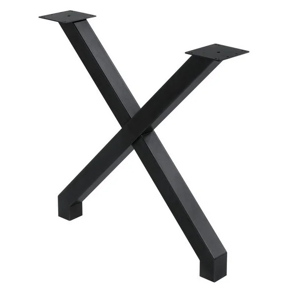 Pied de table hauteur 71cm en acier forme X noir mat - Saldi Straordinari – Offerte Speciali Disponibili Adesso - ripaton pied table hauteur cm acier forme
