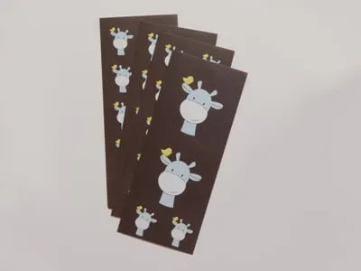 Stickers girafe bleu ciel – Lot de 30 - ​Boulangerie-Pâtisserie | Pain au Levain & Viennoiseries​ - boulanger ciel lot pâtisserie pain amp viennoiseries