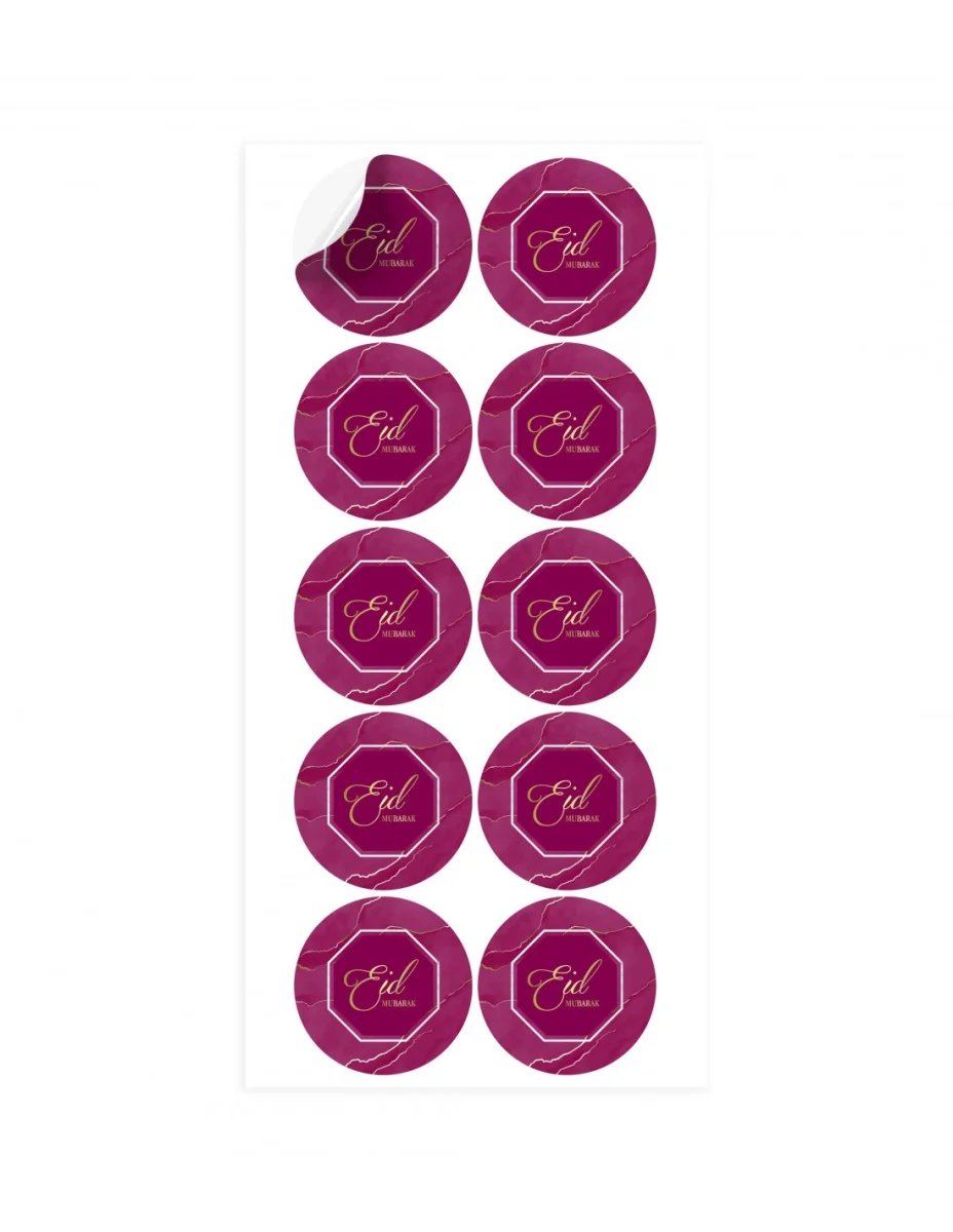 Stickers Eid Violet Offre limitée temps