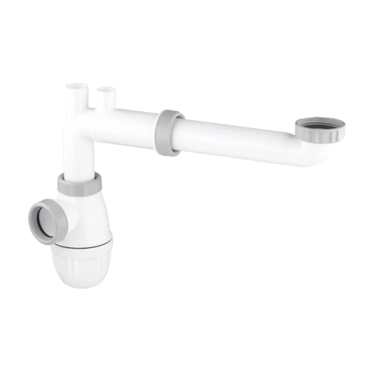 Siphon Lavabo gain de place montage facile - Accessoires Outdoor pour Plus de Liberté de Mouvement Siphon gain de place évier PMR Panama - Evier PMR - Tous ergo