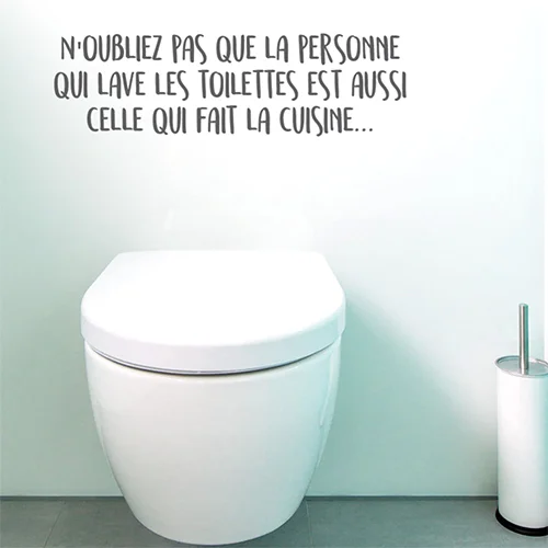 Sticker autocollant Personne qui lave les toilettes Merlin - Saldi Straordinari – Offerte Speciali Disponibili Adesso