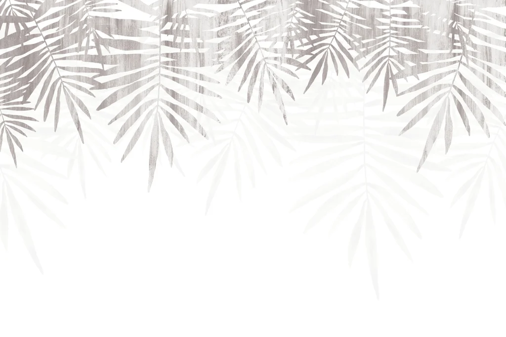 Papier peint Palmier gris blanc Saldi Straordinari Offerte Speciali Disponibili Adesso