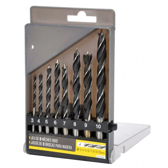 Coffret 8 forets à bois 3 à 10mm - Édition Limitée – L’Art de la Table Française en Promotion ! Commandez Bit édition 1/4" Forets (métal + bois) à bas prix en ligne