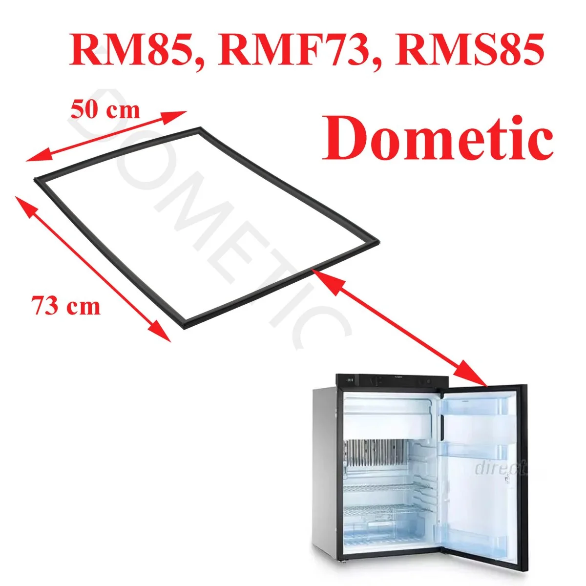 Dometic, RGE3000 joint magnétique noir de porte pour les modèles: RM85, RMF73, RMS85 - Accessoires Outdoor pour Plus de Liberté de Mouvement
