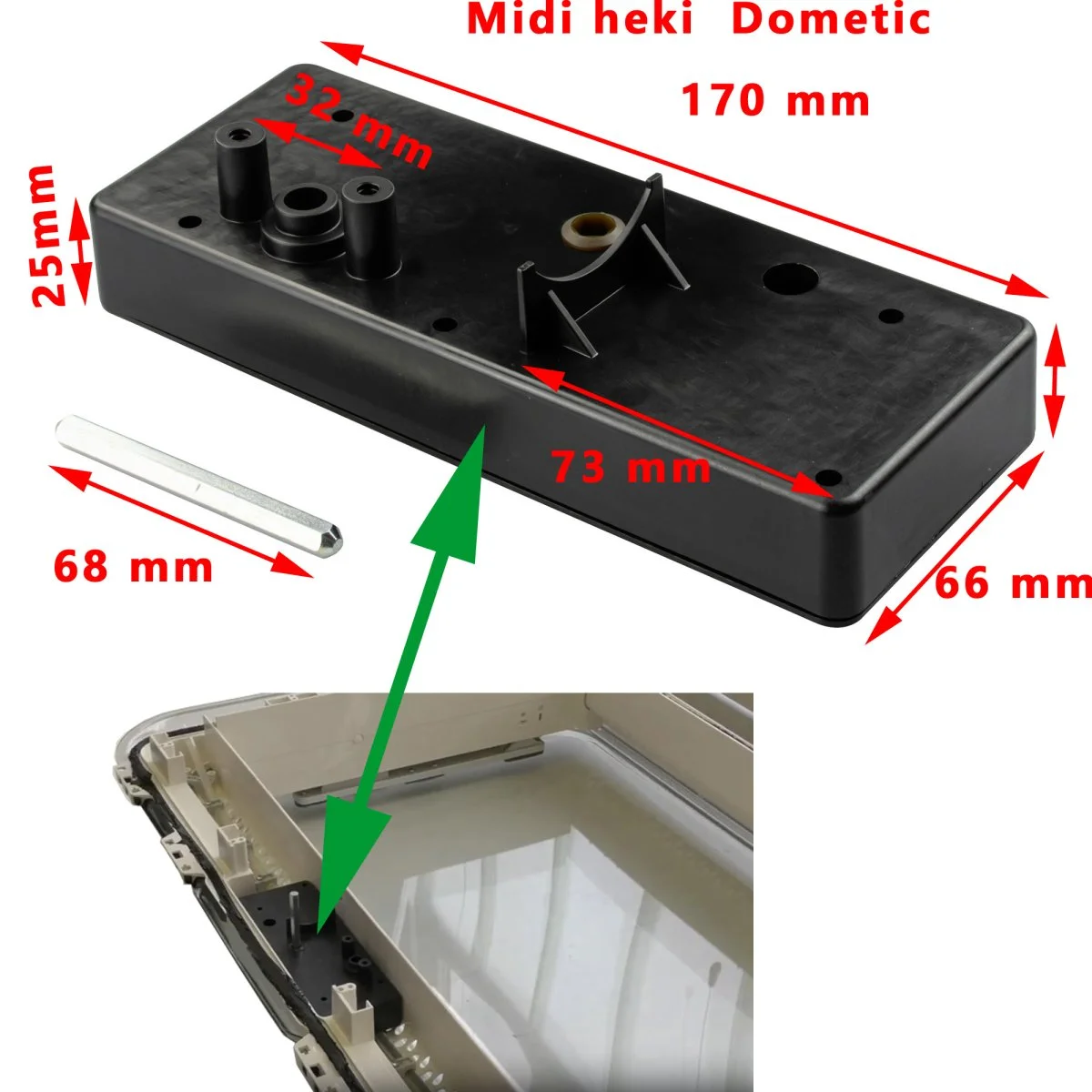 Dometic systeme manivelle lanterneaux Midi Heki DISPONIBLE MAI Accessoires Outdoor Liberté Mouvement