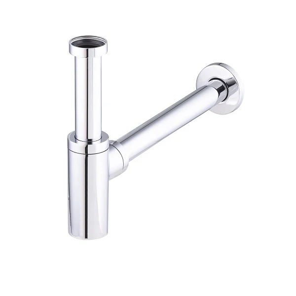 Siphon de lavabo apparent en laiton - Accessoires Outdoor pour Plus de Liberté de Mouvement Ensemble bonde + siphon pour lavabo avec trop-plein intégré - INVENTIV -  Mr.Bricolage