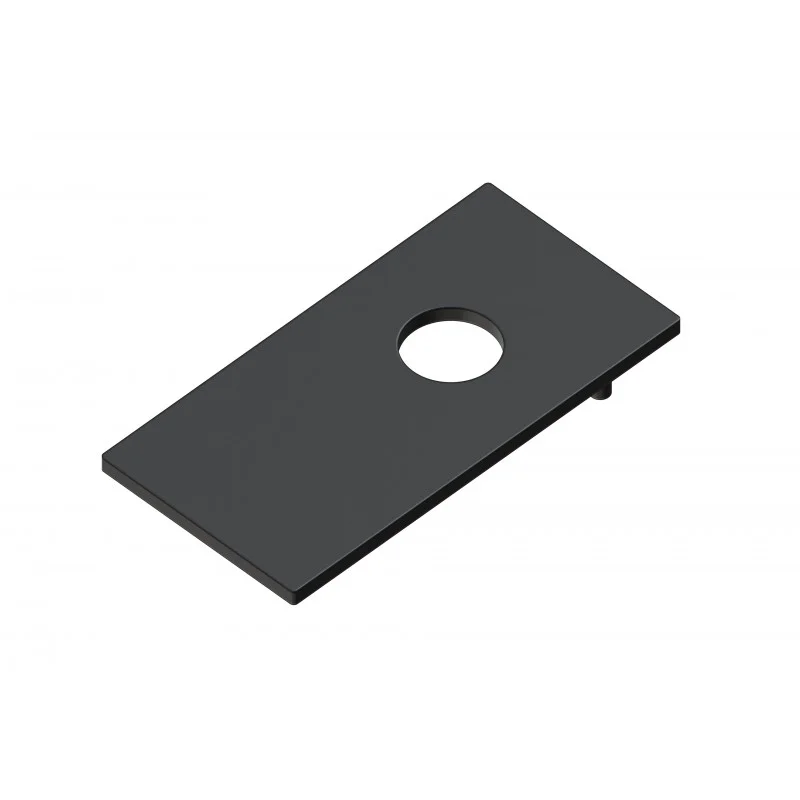Plaque avec sortie cable rail pour magnétic encastré,noir - Accessoires pratiques maison pour un intérieur plus fonctionnel - M101