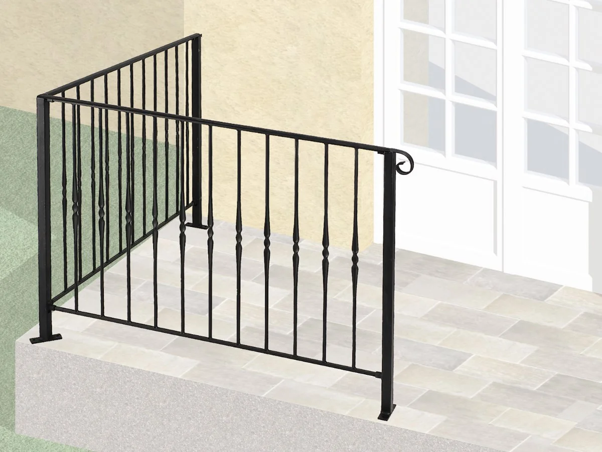 Garde corps de terrasse en fer forgé Armelle - Saldi Straordinari – Offerte Métal Speciali Disponibili Adesso