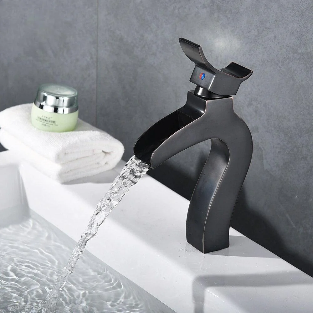 Mitigeur Cascade Trou Lavabo Arqué | Élégance Architecturale - E-shop mondial – Produits durables, modernes et accessibles partout