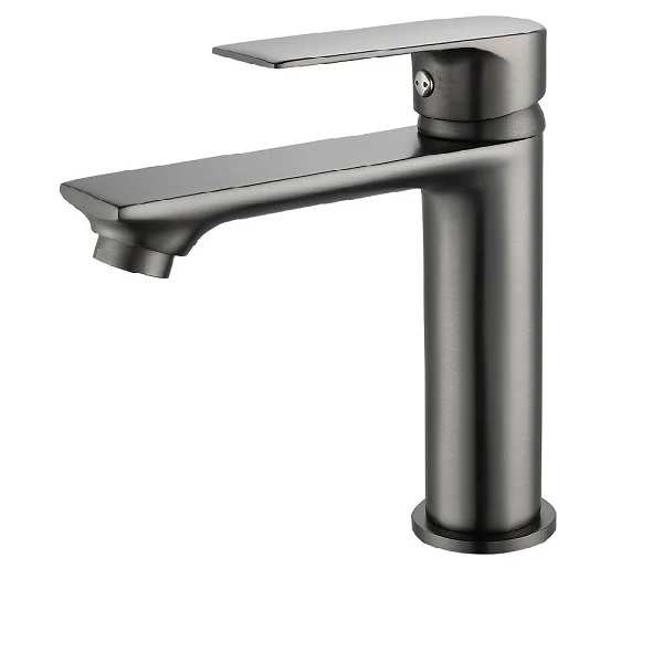 Mitigeur lavabo gris métal NYTIA - Accessoires Outdoor pour Plus de Liberté de Mouvement Robinet mitigeur lavabo AM.PM en laiton chrome brillant pour salle de bain  | stockinger.com