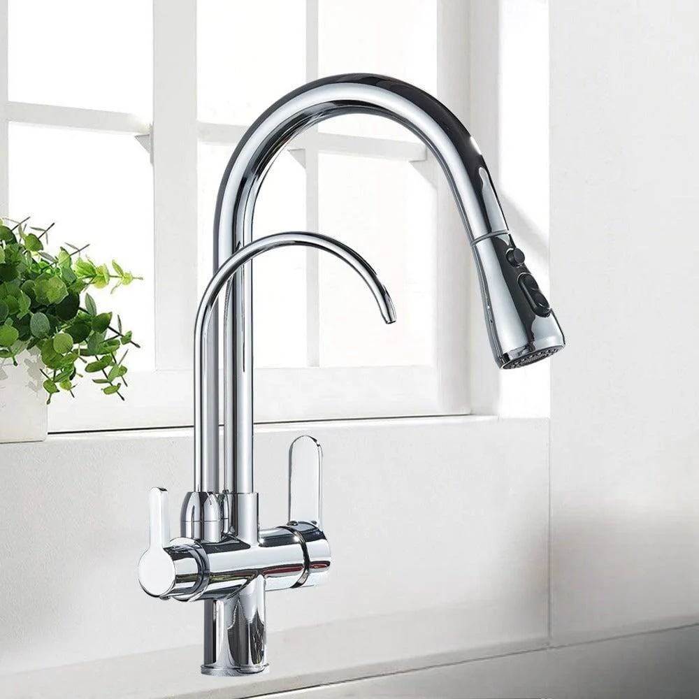 Mitigeur Cuisine à Double Sortie | Élégance Culinaria - E-shop mondial – Produits durables, modernes et accessibles partout Robinet Cuisine Style Ancien | Robineto