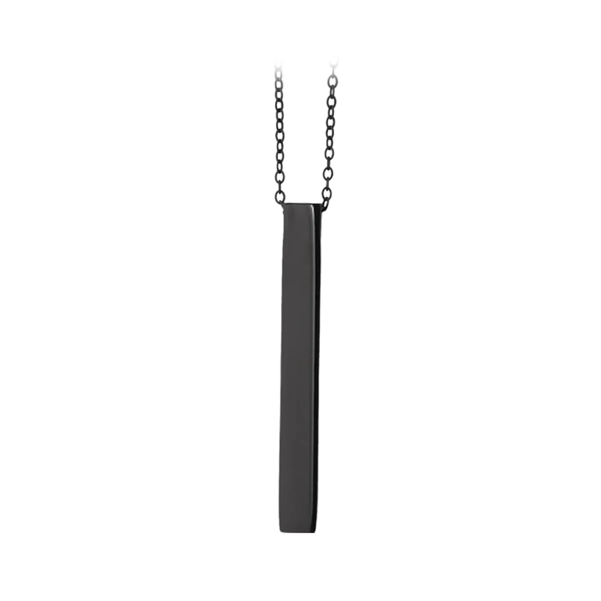 Collier barre verticale inoxydable noir pièces E-shop mondial Produits durables modernes accessibles