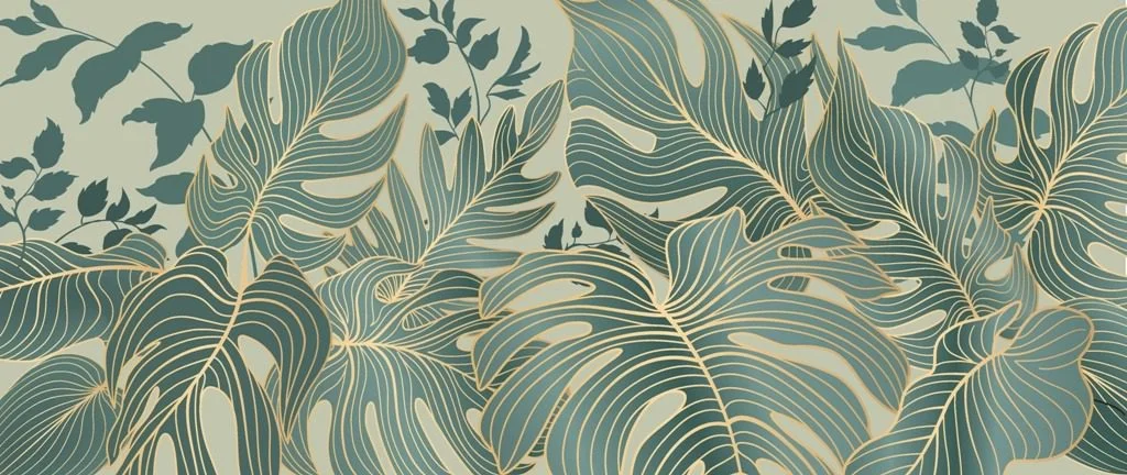 Peinture murale Seules les feuilles - Saldi Straordinari – Offerte Speciali Disponibili Adesso - Aquarelle