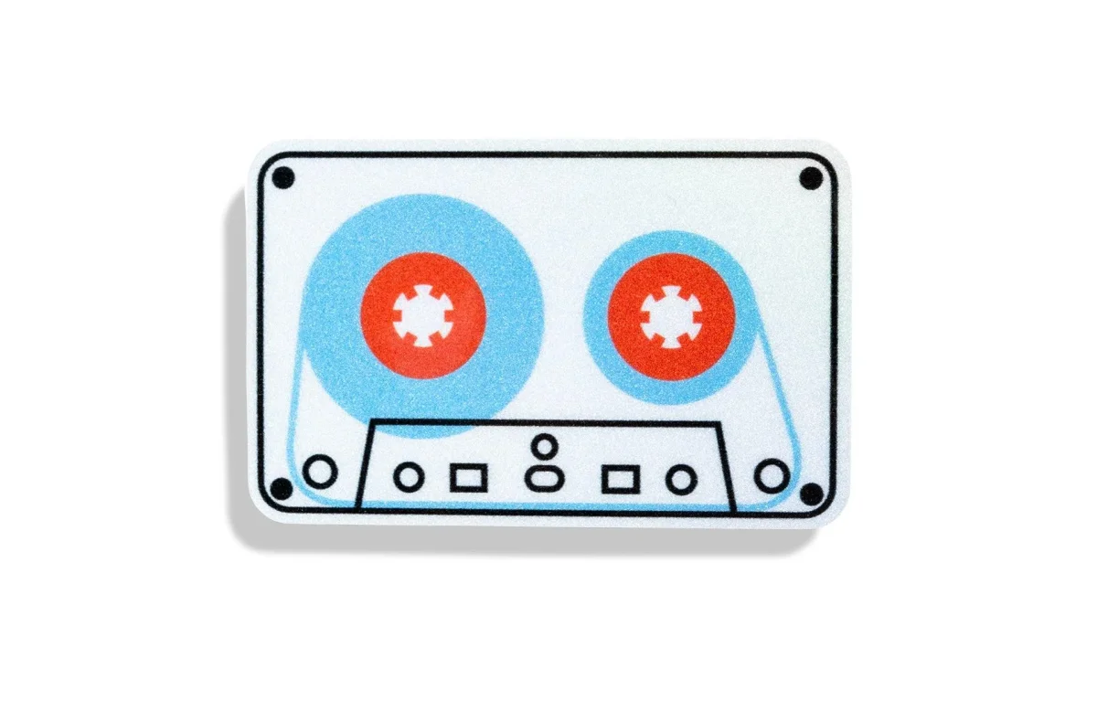 Sticker Réfléchissant Cassette - Tout pour Créer des Expériences Mémorables en Extérieur - Bardage