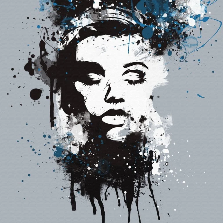 Papier Peint Visage De Fille Endormie - Saldi Straordinari – Offerte Speciali Disponibili Adesso - Aquarelle