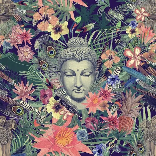 Papier peint Bouddha dans les fleurs - Saldi Straordinari – Offerte Speciali Disponibili Adesso Créer une fleur en papier | Canson®