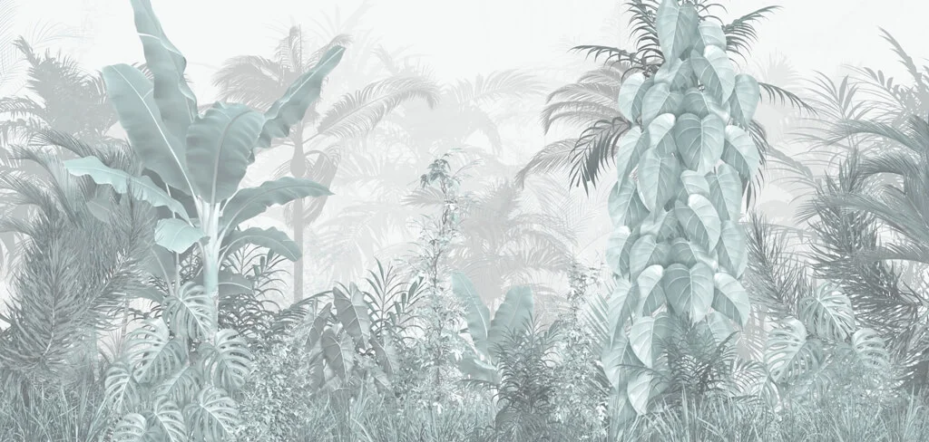 Papier peint Jungle bleue Saldi Straordinari Offerte Speciali Disponibili Adesso