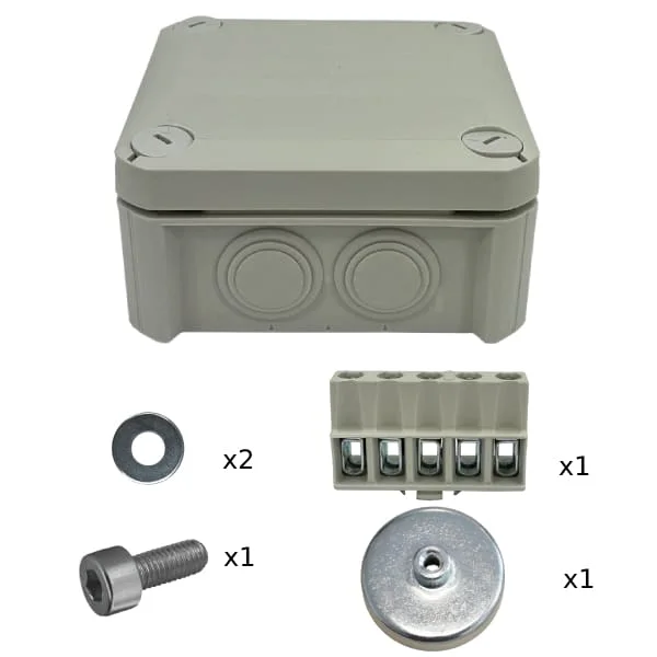 Coffret électrique de dérivation en polypropylène antichoc avec bornier, aimant et visserie - Saldi Straordinari – Offerte Speciali Disponibili Adesso - boite plexo coffret dérivation polypropylène bornier visserie
