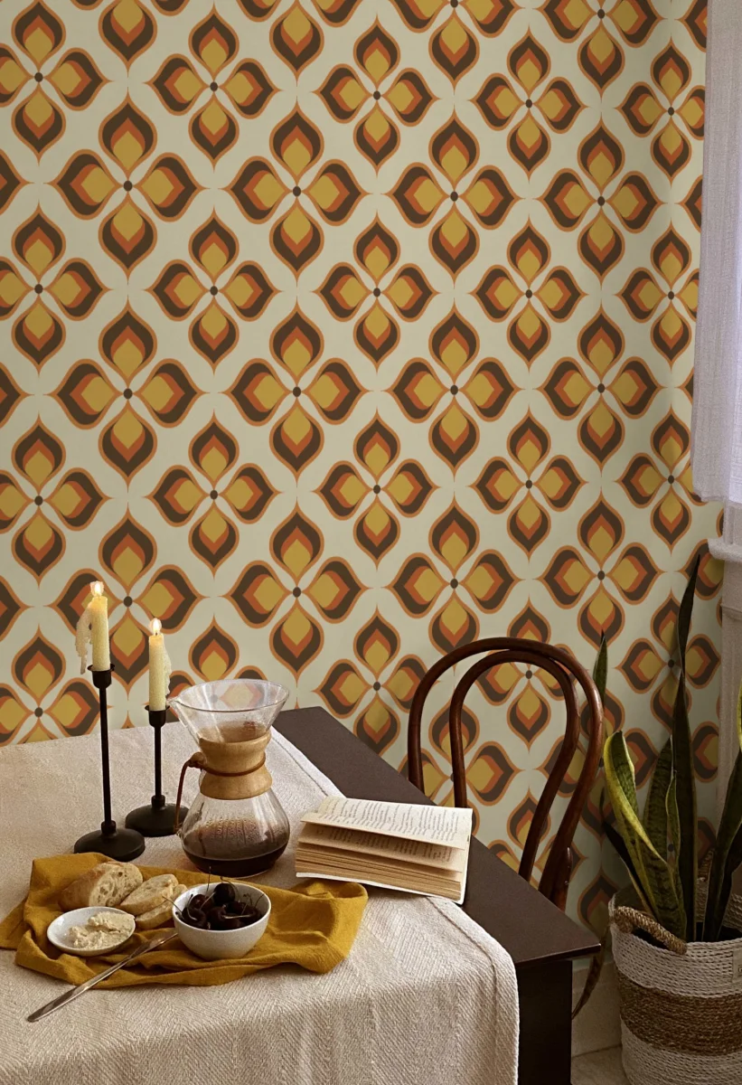Nº564 Papier Peint Fleurs Nostalgiques Saldi Straordinari Offerte Speciali Disponibili Adesso