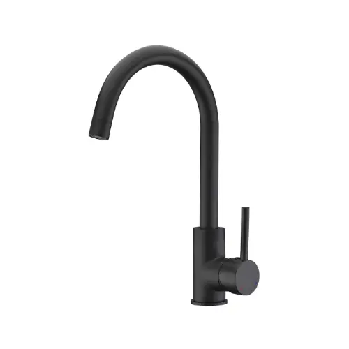 Mitigeur évier noir intégral bec rond – KOME (Thewa) - Saldi Straordinari – Offerte Speciali Disponibili Adesso - robinet melangeur mitigeur évier 8211