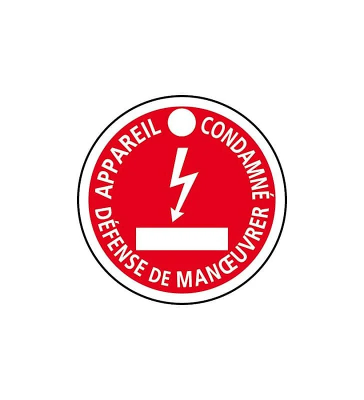 Macaron de condamnation -“Appareil Condamné” – AP467 – Catu - ​Drones Professionnels & Grand Public | gift Boutique Française