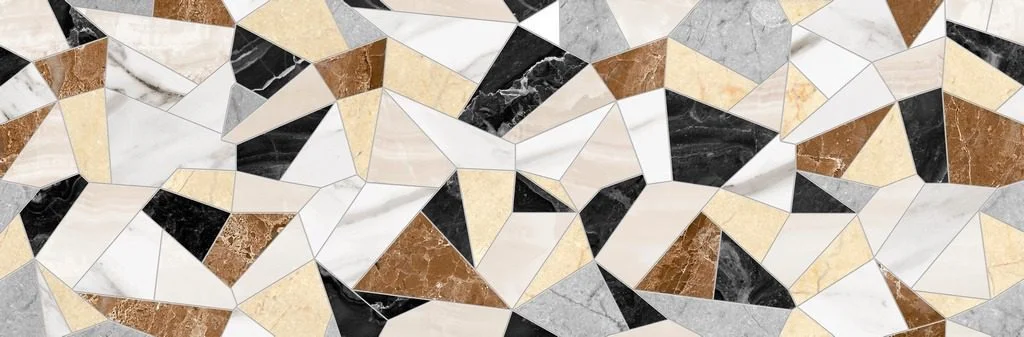 Peinture murale Mosaïque Géométrique - Saldi Straordinari – Offerte Speciali Disponibili Adesso Peinture murale : laquelle choisir pour le salon ?
