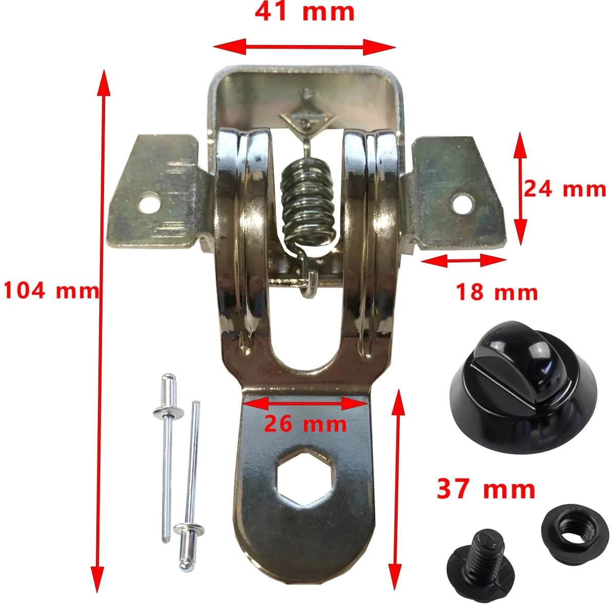 Charnière complète pour plaque en verre de réchauds Dometic : MO7103, MO8123,MO8302, MO8322, MO8323, MO8821, MO9202, MO9222, PI17223, PI8203, PI8400, PI84203, PI8423, PI8423, PI8463, PI8802, PI8822, PI8860, PI8862, PI8886, PI9003, SINK, SNG420, SNG4244, VA7306 par SMEV - Accessoires