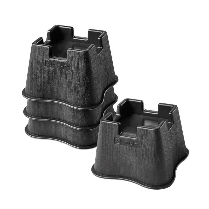Rehausseurs de meubles 7 cm - Lot de 4 - Organisation de la Commode maison avec des solutions de rangement