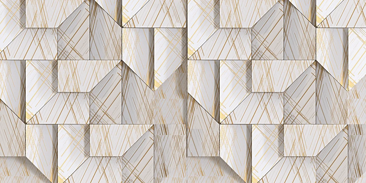 Papier peint Abstraction géométrique - Saldi Straordinari – Offerte Speciali Disponibili Adesso - Tapisserie murale