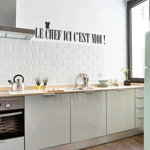 Sticker citation Le chef ici c’est moi - Saldi Straordinari – Offerte Speciali Disponibili Adesso - cuisine citation chef c'est