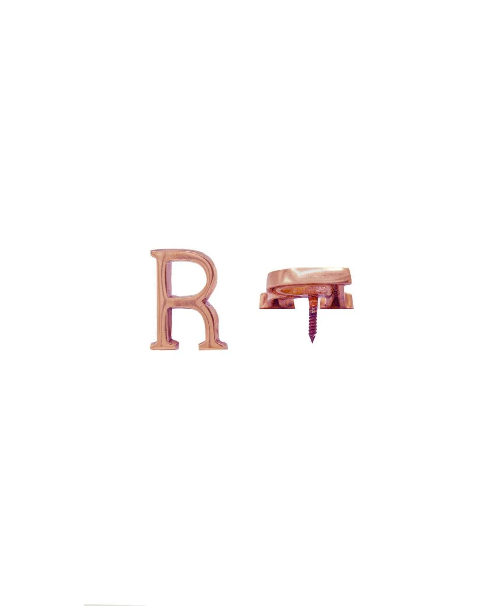 Copper Brass Letter R - Accessoires pratiques maison pour un intérieur plus fonctionnel - Décoration murale