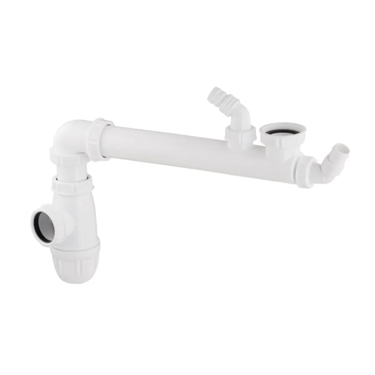 Tubulure gain de place sous évier - Accessoires Outdoor pour Plus de Liberté de Mouvement Vidage évier 1 cuve, Siphon gain de place LIRA 9.1279.19