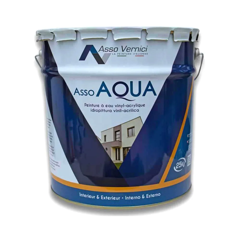 Peinture à eau Vinyle/Acrylique 25kg (Intérieur/Extérieur) – ASSO AQUA - ​Boulangerie-Pâtisserie | Pain au Levain & Viennoiseries​ Peinture à l'eau Aquapeint intérieure-extérieure