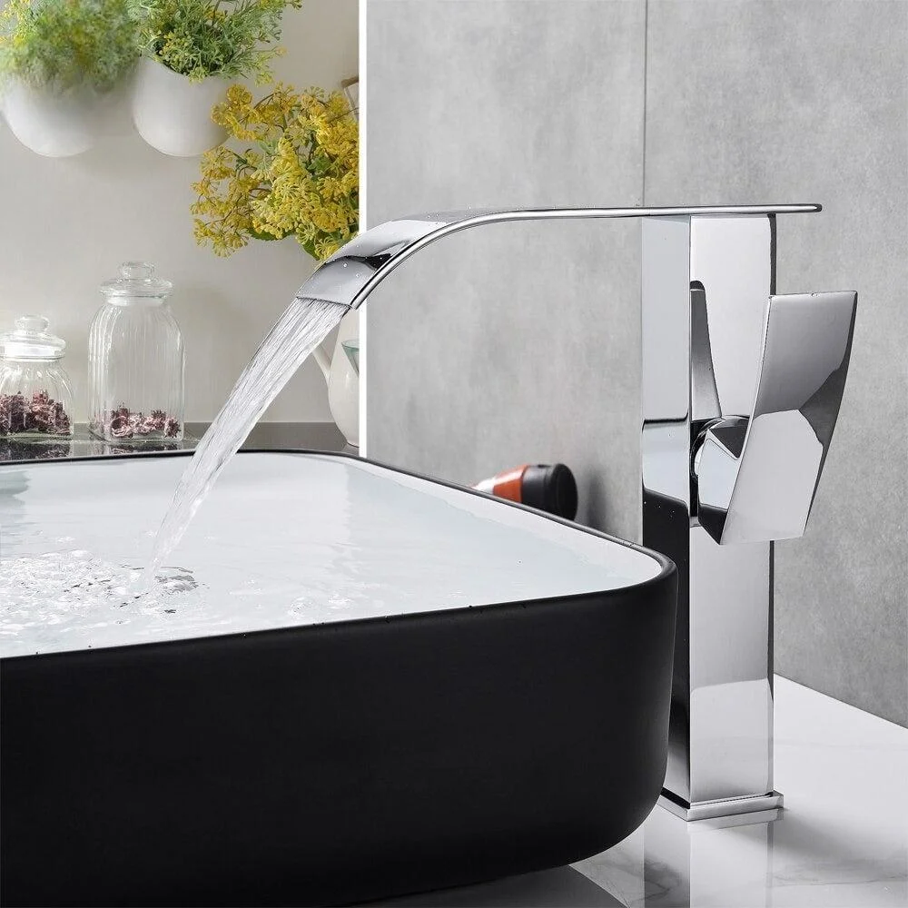 Mitigeur Lavabo Cascade | Équilibre Chromatique - E-shop mondial – Produits durables, modernes et accessibles partout - {'count': 3, 'name': 'chromé'}