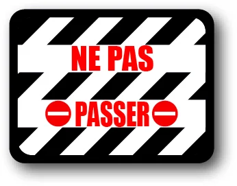 DuraSign pictogramme DANGER NE PAS PASSER - Saldi Straordinari – Offerte Speciali Disponibili Adesso - Stop