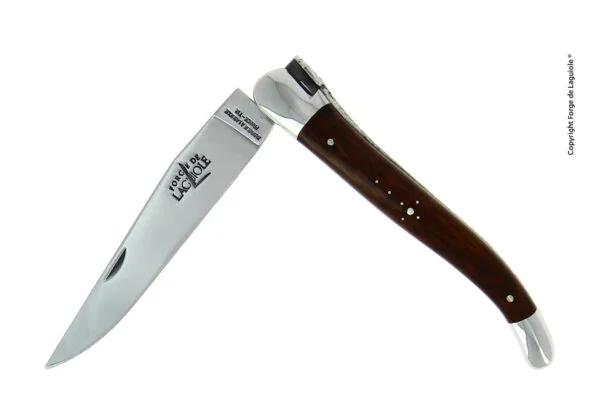 Couteau pliant traditionnel 12 cm en amourette, mitres inox finition brillante - Édition Limitée – L’Art de la Table Française en Promotion !