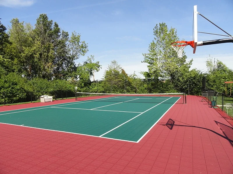 Dalles pour terrain de tennis 36m x 18m 648m² dimensions officielles - Matériel sport pas cher – Meilleur rapport qualité-prix Dimensions et surfaces d'un court de tennis - Provence