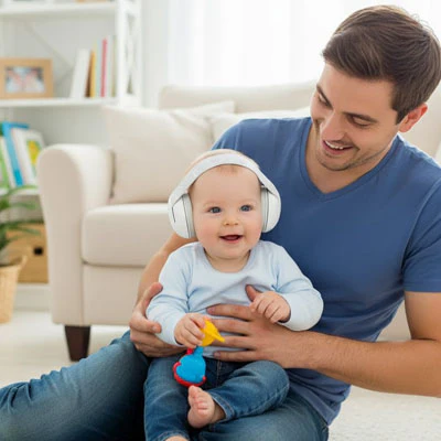Casque anti bruit bébé | Protection Sereine - Boutique Bébé en Ligne DECIBEL : Soins, Jouets et Articles Maison
