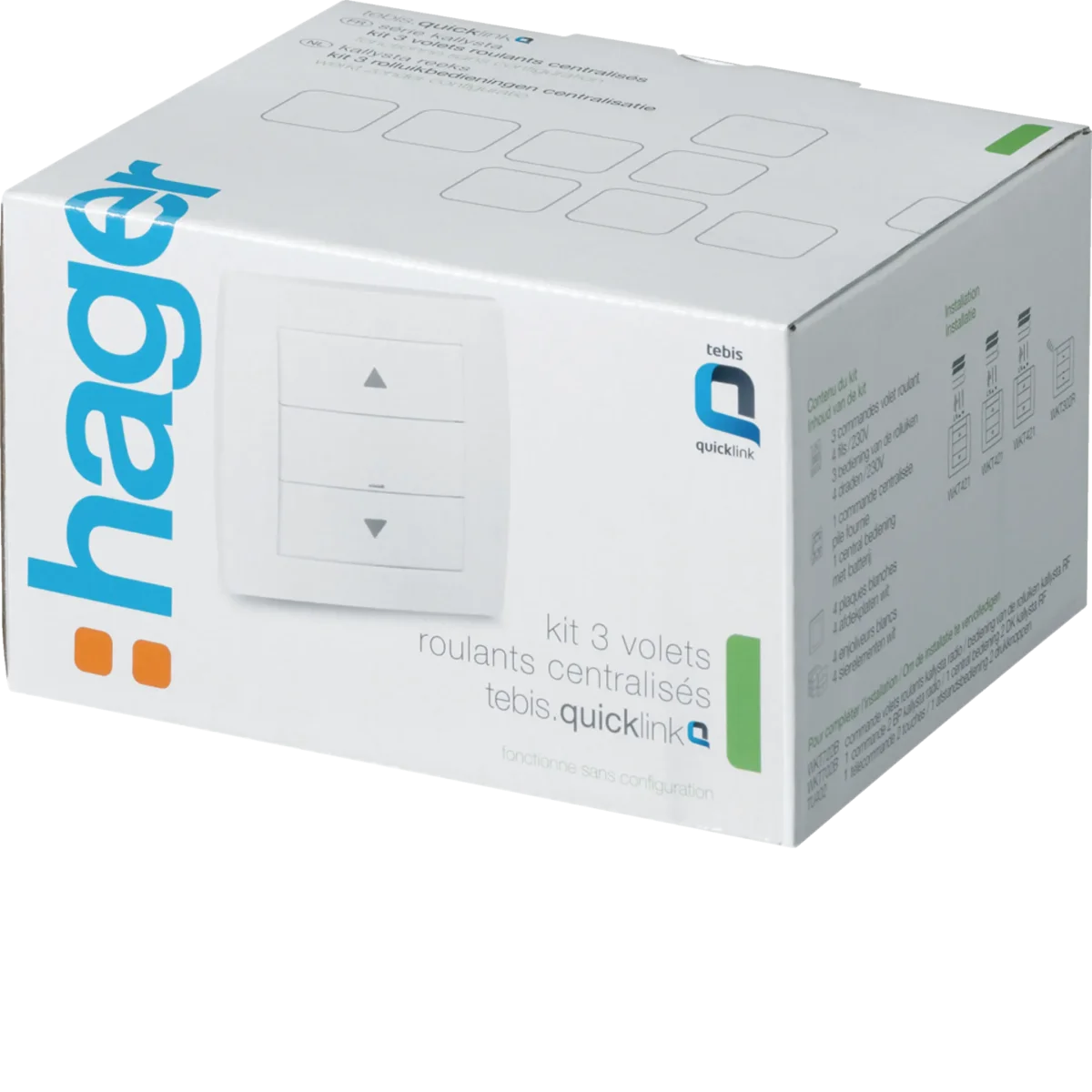 KIT 1 VOLET ROULANT WKT722B QUICKLINK HAGER - Saldi Straordinari – Offerte Oximo Speciali Disponibili Adesso