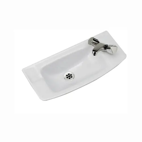 Lave mains suspendu, Long 50 cm, céramique blanc – ULYSSE (Porcher) - Saldi Straordinari – Offerte Speciali Disponibili Adesso - {'count': 1, 'name': 'ANI'}
